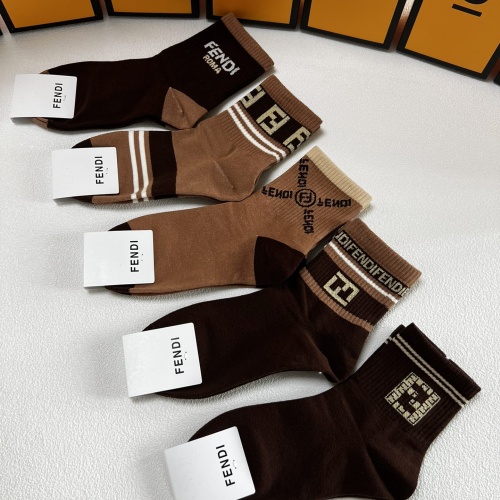 Replica Fendi Socks #1269648 $27.00 USD for Wholesale