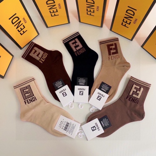 Replica Fendi Socks #1269649 $27.00 USD for Wholesale