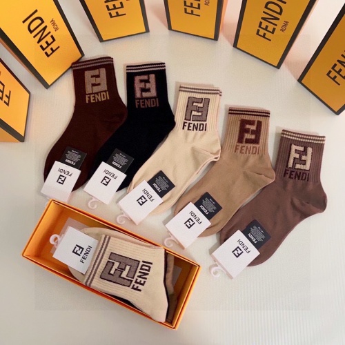 Replica Fendi Socks #1269649 $27.00 USD for Wholesale