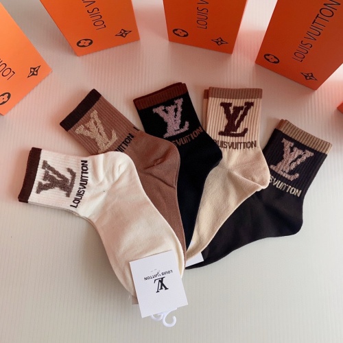 Replica Louis Vuitton LV Socks #1269651 $27.00 USD for Wholesale