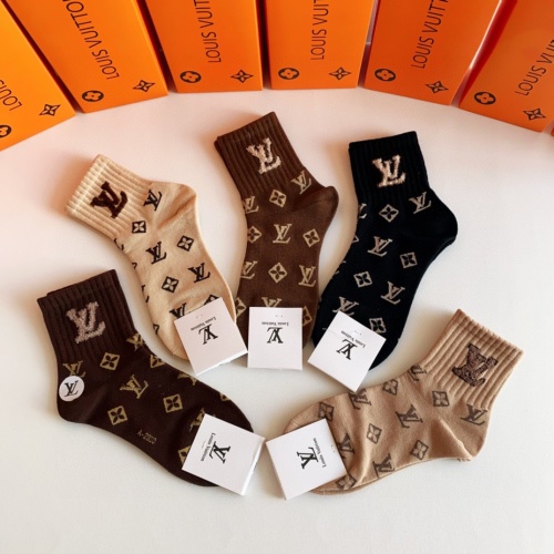 Replica Louis Vuitton LV Socks #1269652 $27.00 USD for Wholesale