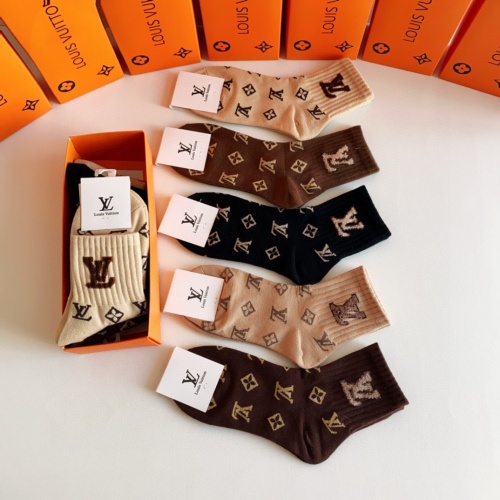 Replica Louis Vuitton LV Socks #1269652 $27.00 USD for Wholesale