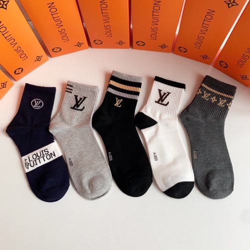 Louis Vuitton LV Socks #1269654 $27.00 USD, Wholesale Replica Louis Vuitton LV Socks