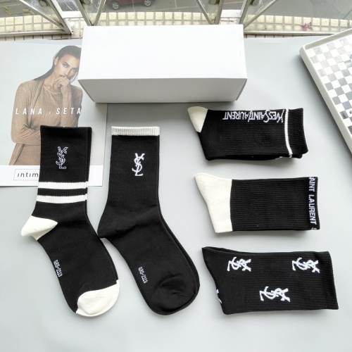 Replica Yves Saint Laurent YSL Socks #1269656 $29.00 USD for Wholesale