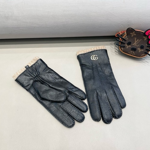 Replica Gucci Gloves For Men #1269673 $60.00 USD for Wholesale