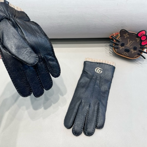 Replica Gucci Gloves For Men #1269673 $60.00 USD for Wholesale