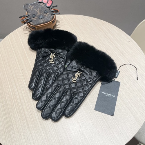 Yves Saint Laurent Gloves For Women #1269683 $52.00 USD, Wholesale Replica Yves Saint Laurent Gloves