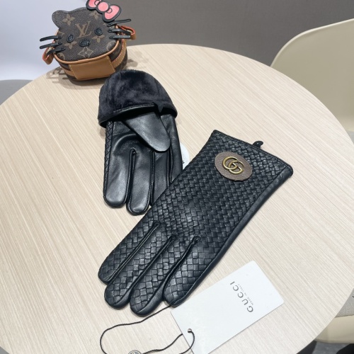 Replica Gucci Gloves For Men #1269697 $64.00 USD for Wholesale