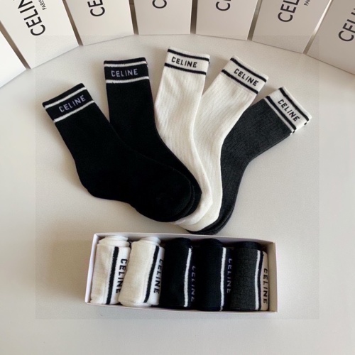 Replica Celine Socks #1269737 $29.00 USD for Wholesale