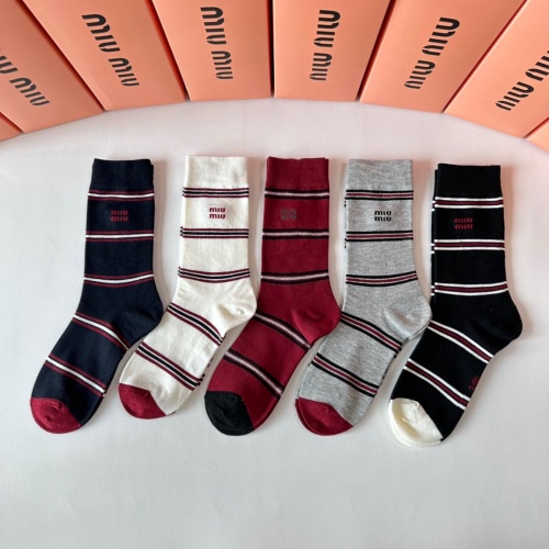 MIU MIU Socks #1269740 $29.00 USD, Wholesale Replica MIU MIU Socks