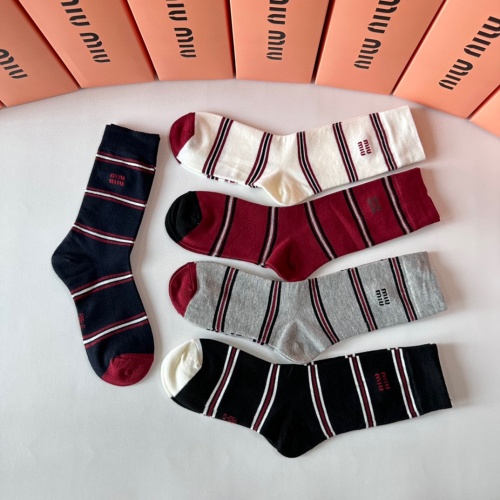 Replica MIU MIU Socks #1269740 $29.00 USD for Wholesale