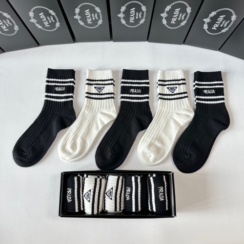 Prada Socks #1269741 $29.00 USD, Wholesale Replica Prada Socks