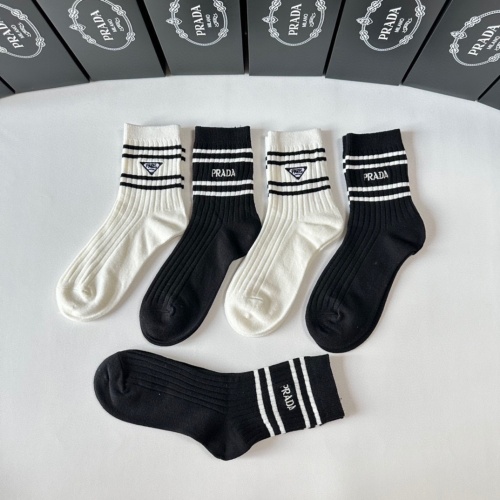 Replica Prada Socks #1269741 $29.00 USD for Wholesale