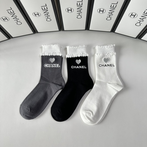 Replica Chanel Socks #1269742 $32.00 USD for Wholesale