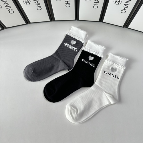 Replica Chanel Socks #1269742 $32.00 USD for Wholesale