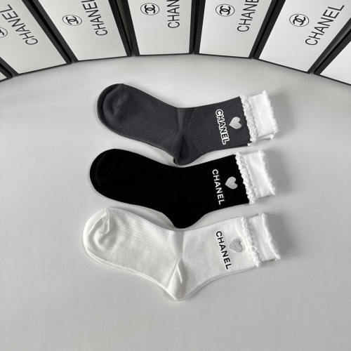 Replica Chanel Socks #1269742 $32.00 USD for Wholesale