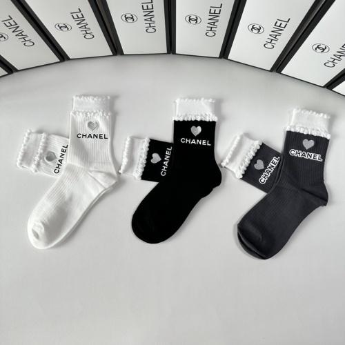 Replica Chanel Socks #1269742 $32.00 USD for Wholesale