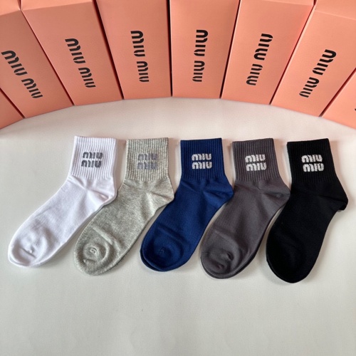 Replica MIU MIU Socks #1269743 $27.00 USD for Wholesale