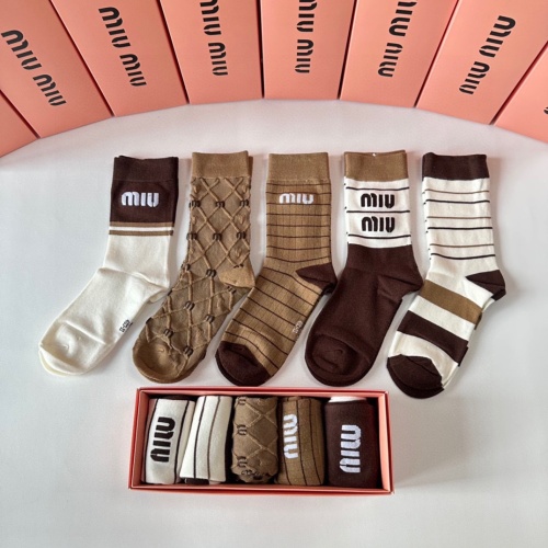 MIU MIU Socks #1269745 $29.00 USD, Wholesale Replica MIU MIU Socks