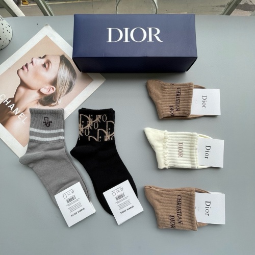 Replica Christian Dior Socks #1269749 $27.00 USD for Wholesale