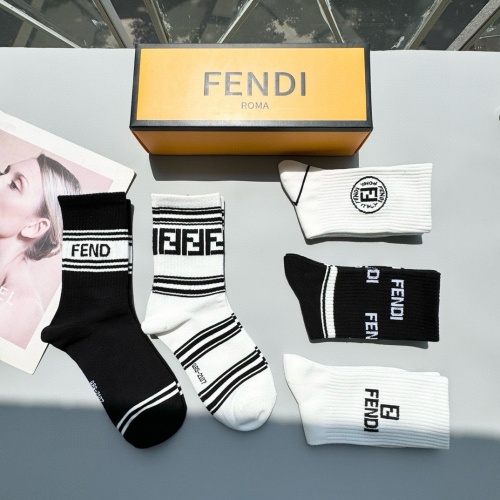 Replica Fendi Socks #1269757 $29.00 USD for Wholesale