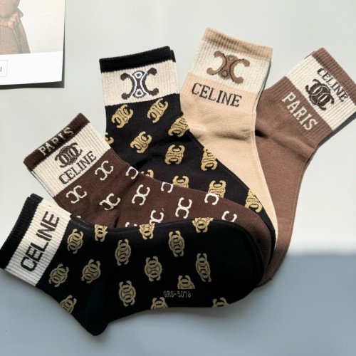 Replica Celine Socks #1269759 $27.00 USD for Wholesale