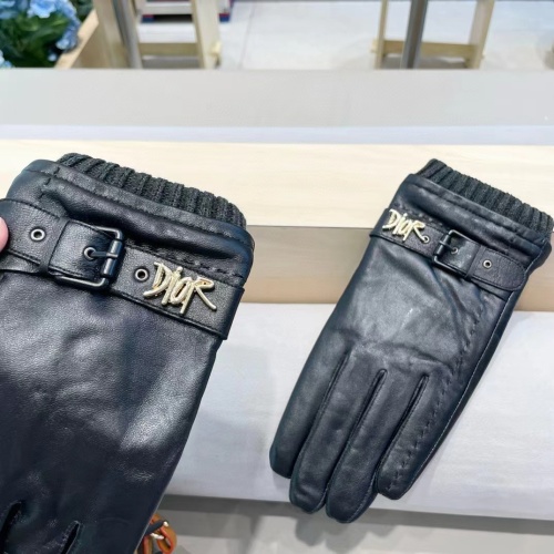 Replica Christian Dior Gloves For Men #1269820 $52.00 USD for Wholesale