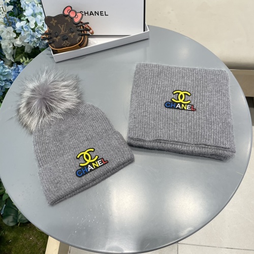 Chanel Hat and Scarf Set #1269911 $64.00 USD, Wholesale Replica Chanel Hat and Scarf and Glove Set