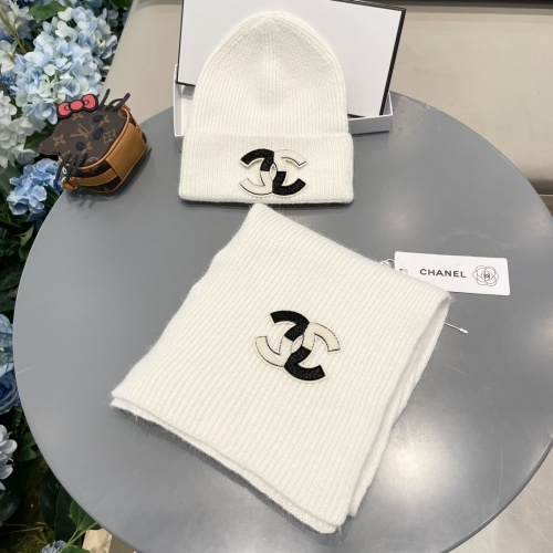 Chanel Hat and Scarf Set #1269913 $64.00 USD, Wholesale Replica Chanel Hat and Scarf and Glove Set