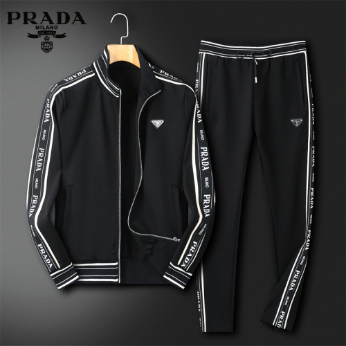 Prada Tracksuits Long Sleeved For Men #1269917 $92.00 USD, Wholesale Replica Prada Tracksuits