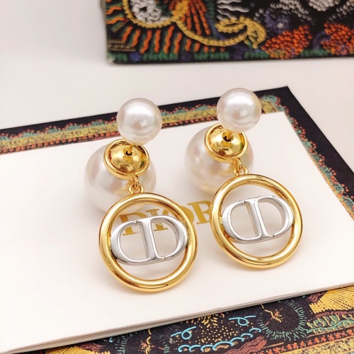 Replica Christian Dior Earrings For Women #1270075 $27.00 USD for Wholesale