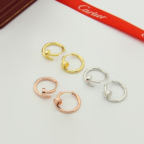 Replica Cartier Earrings For Women #1270115 $25.00 USD for Wholesale