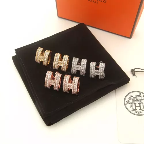 Replica Hermes Earrings For Women #1270555 $32.00 USD for Wholesale