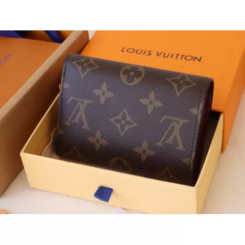 Replica Louis Vuitton AAA Quality Wallets In Burgundy #1271133 $85.00 USD for Wholesale