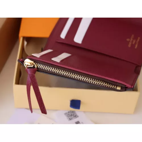 Replica Louis Vuitton AAA Quality Wallets In Burgundy #1271133 $85.00 USD for Wholesale