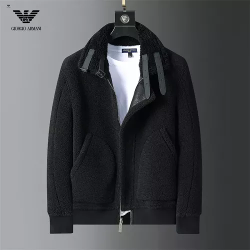 Replica Armani Jackets Long Sleeved For Men #1271797 $128.00 USD for Wholesale