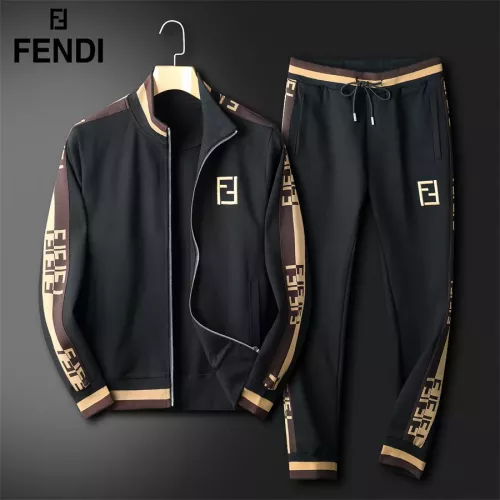 Fendi Tracksuits Long Sleeved For Men #1271824 $92.00 USD, Wholesale Replica Fendi Tracksuits