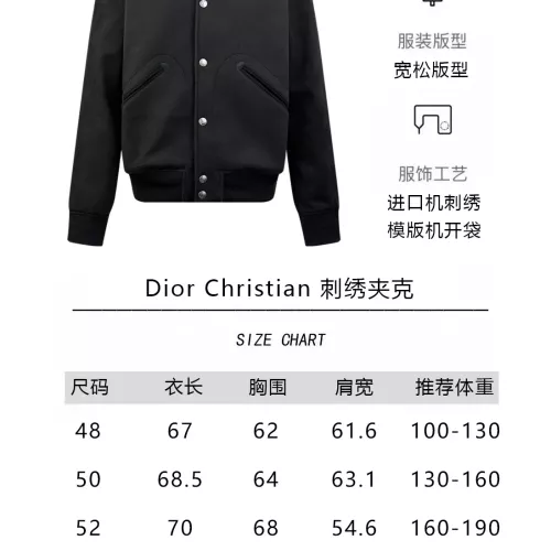 Replica Christian Dior Jackets Long Sleeved For Men #1271837 $132.00 USD for Wholesale