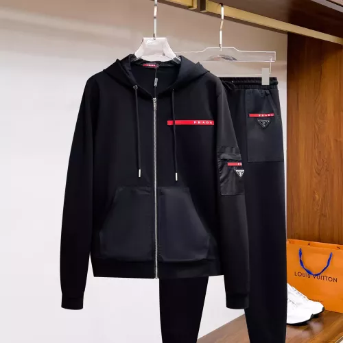 Prada Tracksuits Long Sleeved For Men #1271856 $85.00 USD, Wholesale Replica Prada Tracksuits