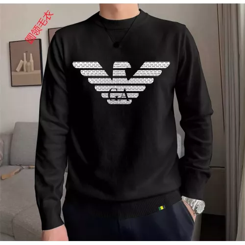 Armani Sweaters Long Sleeved For Men #1272231 $48.00 USD, Wholesale Replica Armani Sweaters