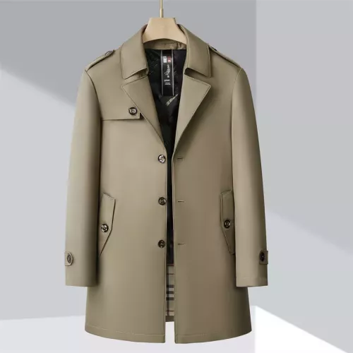 Burberry Trench Coat Long Sleeved For Men #1272258 $118.00 USD, Wholesale Replica Burberry Trench Coat