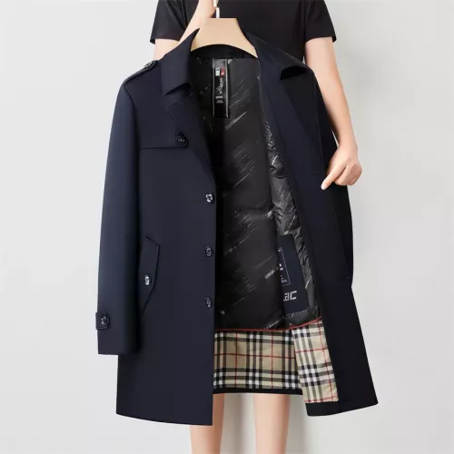 Replica Burberry Trench Coat Long Sleeved For Men #1272259 $118.00 USD for Wholesale