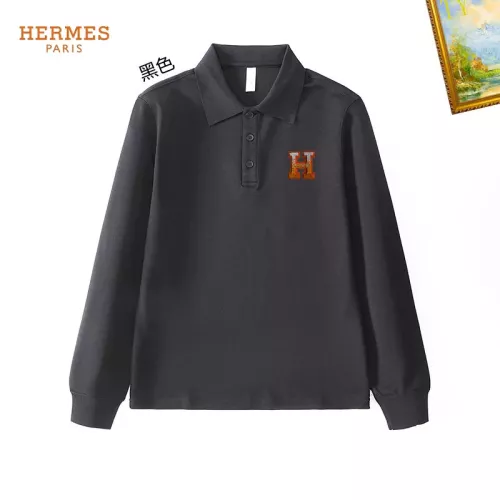 Hermes T-Shirts Long Sleeved For Men #1272361 $40.00 USD, Wholesale Replica Hermes T-Shirts