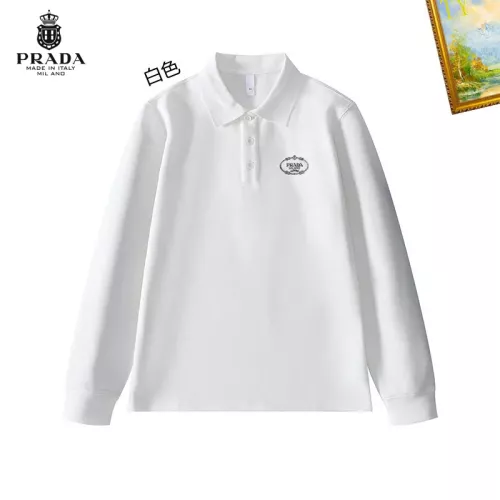 Prada T-Shirts Long Sleeved For Men #1272362 $40.00 USD, Wholesale Replica Prada T-Shirts