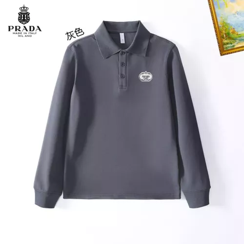 Prada T-Shirts Long Sleeved For Men #1272364 $40.00 USD, Wholesale Replica Prada T-Shirts