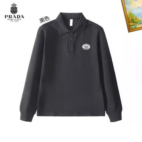 Prada T-Shirts Long Sleeved For Men #1272365 $40.00 USD, Wholesale Replica Prada T-Shirts