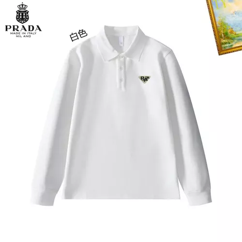 Prada T-Shirts Long Sleeved For Men #1272370 $40.00 USD, Wholesale Replica Prada T-Shirts