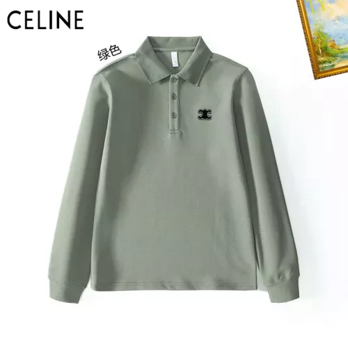 Celine T-Shirts Long Sleeved For Men #1272376 $40.00 USD, Wholesale Replica Celine T-Shirts