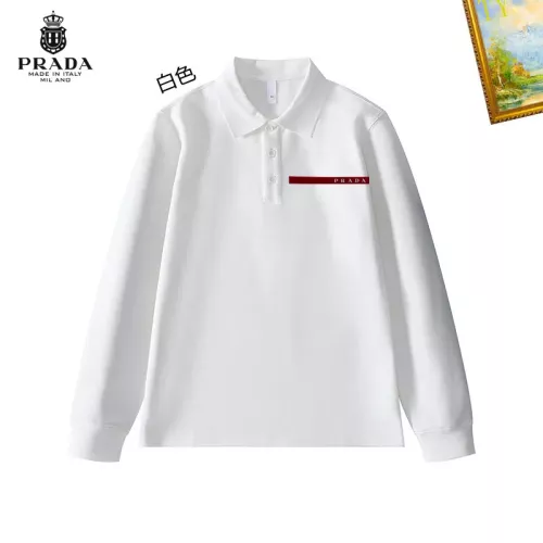 Prada T-Shirts Long Sleeved For Men #1272379 $40.00 USD, Wholesale Replica Prada T-Shirts