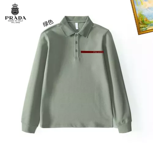 Prada T-Shirts Long Sleeved For Men #1272380 $40.00 USD, Wholesale Replica Prada T-Shirts